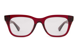 BOTTEGA VENETA Unisex Rectangle Eyeglasses in Red – Product Photo 1