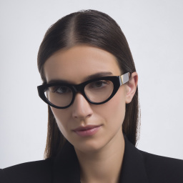 BOTTEGA VENETA Cat-Eye Eyeglasses in Black – Product Photo 7
