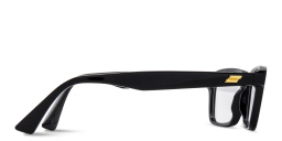 Shop BOTTEGA VENETA Rectangle Eyeglasses in Black online.