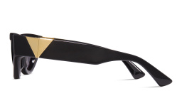 Shop BOTTEGA VENETA Cat-Eye Sunglasses in Black online.