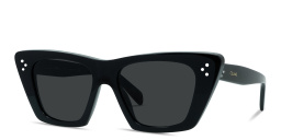 Shop CELINE 3 Dots Cat-Eye Sunglasses in Black online.