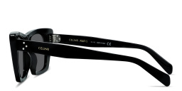 Shop CELINE 3 Dots Cat-Eye Sunglasses in Black online.