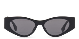 Shop FENDI O'Lock Cat-Eye Sunglasses in Black online.
