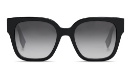 Shop FENDI O'Lock Irregular Sunglasses in Black online.