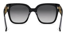 Shop FENDI O'Lock Irregular Sunglasses in Black online.