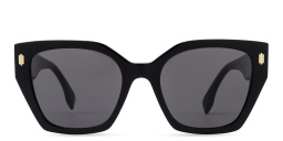 Shop FENDI Bold Square Sunglasses in Black online.