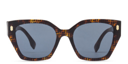 Shop FENDI Bold Square Sunglasses in Havana online.