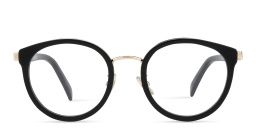 Shop CELINE Combi Round Eyeglasses in Black online.