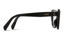Shop CELINE CELINE 3 Dots Cat-Eye Eyeglasses in Black online.
