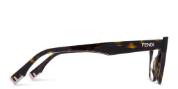 Shop FENDI Fendi Way Rectangle Eyeglasses in Dark Havana online.