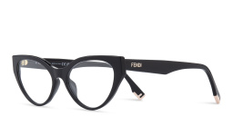 Shop FENDI Way Cat-Eye Eyeglasses in Black online.