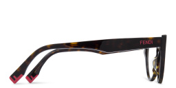 Shop FENDI Way Cat-Eye Eyeglasses in Havana online.