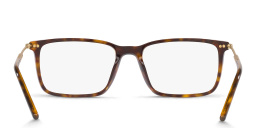 Shop GIORGIO ARMANI Rectangle Eyeglasses in Havana online.