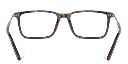 Shop GIORGIO ARMANI Rectangle Eyeglasses in Havana online.
