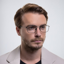 Shop GIORGIO ARMANI Rectangle Eyeglasses in Black online.