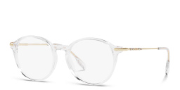 Shop BURBERRY Panthos Eyeglasses in Transparent online.