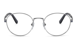 BVLGARI Round Eyeglasses in Gunmetal – Product Photo 1