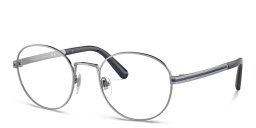 Shop BVLGARI Round Eyeglasses in Gunmetal online.