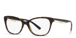 Shop BVLGARI Butterfly Eyeglasses in Havana online.
