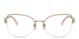 BVLGARI Half-Rim Cat-Eye Eyeglasses in Pink Gold – Product Photo 1