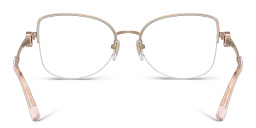 BVLGARI Half-Rim Cat-Eye Eyeglasses in Pink Gold – Product Photo 4