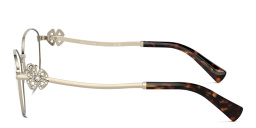 Shop BVLGARI Round Eyeglasses in Pale Gold online.