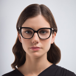 BVLGARI Cat-Eye Eyeglasses in Black – Product Photo 5