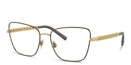 Dolce & Gabbana Butterfly Eyeglasses in Gold/Matte Black – Product Photo 2