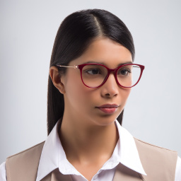 Dolce & Gabbana Butterfly Eyeglasses in Bordeaux – Product Photo 6