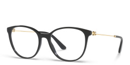 Shop Dolce & Gabbana Butterfly Eyeglasses in Black online.