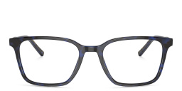 Shop Dolce & Gabbana Square Eyeglasses in Blue Havana online.