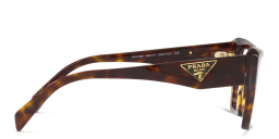 Shop PRADA Square Eyeglasses in Tortoise online.