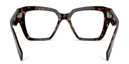 Shop PRADA Square Eyeglasses in Tortoise online.