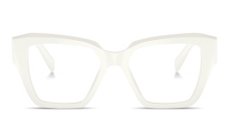 Square Eyeglasses من برادا بلون أبيض - صورة المنتج 1