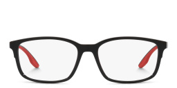 Prada Linea Rossa Wide Pillow Eyeglasses in Black – Product Photo 1