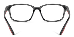 Prada Linea Rossa Wide Pillow Eyeglasses in Black – Product Photo 3