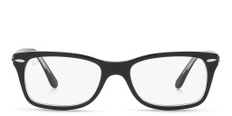 Ray-Ban Unisex Square Eyeglasses in Black – Product Photo 1