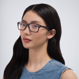 Ray-Ban Unisex Square Eyeglasses in Yellow – Product Photo 6