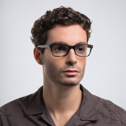 Ray-Ban Unisex Square Eyeglasses in Yellow – Product Photo 7