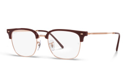 Ray-Ban Unisex Square Eyeglasses in Red – Product Photo 2