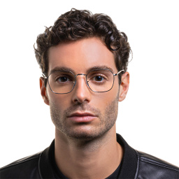 Shop Ray-Ban Jim Unisex Irregular Eyeglasses in Silver online.