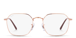 Shop Ray-Ban Jim Unisex Irregular Eyeglasses in Rose Gold online.