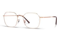 Shop Ray-Ban Jim Unisex Irregular Eyeglasses in Rose Gold online.