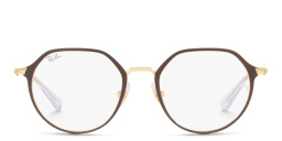 تسوق نظارات طبية بإطار غير منتظم للأطفال راي بان جونيور بلون بني على ذهبي أونلاين.