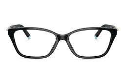 TIFFANY Wide Rectangle Eyeglasses in Black – Product Photo 1