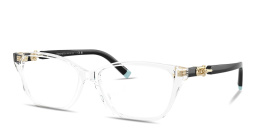 Shop TIFFANY Tiffany HardWear Wide Rectangle Eyeglasses in Clear online.