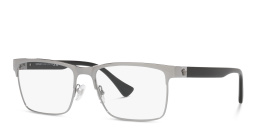 VERSACE Medusa Rectangle Eyeglasses in Gunmetal – Product Photo 2