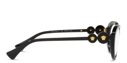 VERSACE Double Medusa Cat-Eye Eyeglasses in Black – Product Photo 3