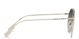 Shop BURBERRY Aviator Sunglasses in Light Gold online.