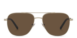 BVLGARI Pilot Sunglasses in Matte Pale Gold – Product Photo 1